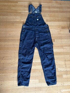 Lee x H&M Raw Denim Overall Dungaree Blue Men's size M. Used Once